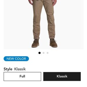 Kuhl Rydr Lite Klassik Men's Khaki Chinos